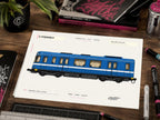 Stockholm Metro Coloring Page PDF, A4 Graffiti Train Printable, Stockholm Subway Coloring Sheet, City Series 11