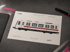 Rome Metro Coloring Page PDF, A4 Graffiti Train Printable, Rome Subway Coloring Sheet, Street Art PDF, City Series 14