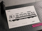 Rome Metro Coloring Page PDF, A4 Graffiti Train Printable, Rome Subway Coloring Sheet, Street Art PDF, City Series 14