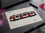 Barcelona Metro Coloring Page PDF, A4 Graffiti Train Printable, Barcelona Subway Coloring Sheet, Street Art PDF, City Series 15