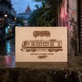 Bangkok Graffiti Train Template on Birch Wood, Engraved A4 Art Board, Limited Collector Edition with Certificate