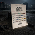 World Subway Coloring Book Paperback, Graffiti Train Coloring Book, 25 City Metro & Subway Art Book for Adults