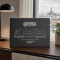 Vienna Subway Slate Art, Laser-Engraved Plaque, Limited City Series Edition