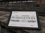 ET420 S-Bahn Coloring Page PDF, A4 Graffiti Train Printable, Plochi Oldschool Train Coloring Sheet, Street Art PDF