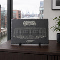 Hamburg S-Bahn Slate Art, Laser-Engraved Plaque, Limited City Series Edition