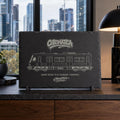 Melbourne Metropolitan Train Slate Art, Laser-Engraved Limited City Series Edition