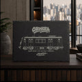 São Paulo Metrô Slate Art, Laser-Engraved Train Plaque, Limited City Series Edition