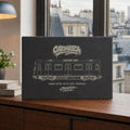 Paris Metro Slate Art, Laser-Engraved Plaque, Limited City Series Edition