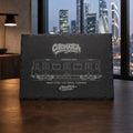 Moscow Metro Slate Art, Laser-Engraved Train Plaque, Limited City Series Edition