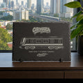 Bangkok BTS Skytrain Slate Art, Laser-Engraved Train Plaque, Limited City Series Edition