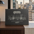 Buenos Aires Subte Slate Art, Laser-Engraved Subway Plaque, Limited City Series Edition
