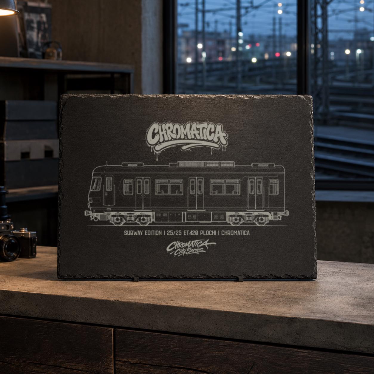 ET420 German S-Bahn Slate Art, Laser-Engraved Graffiti Heritage Collector’s Edition
