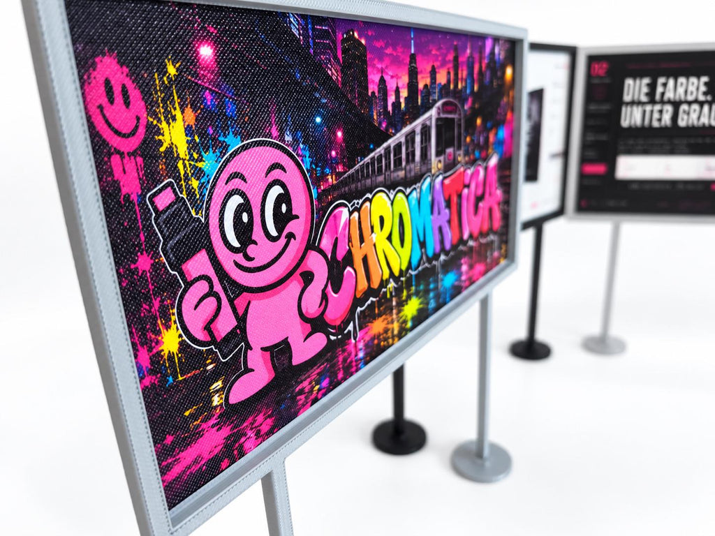 Custom UV Printed Mini Billboard, Personalized Graffiti Street Art Display, 3D Printed Kit