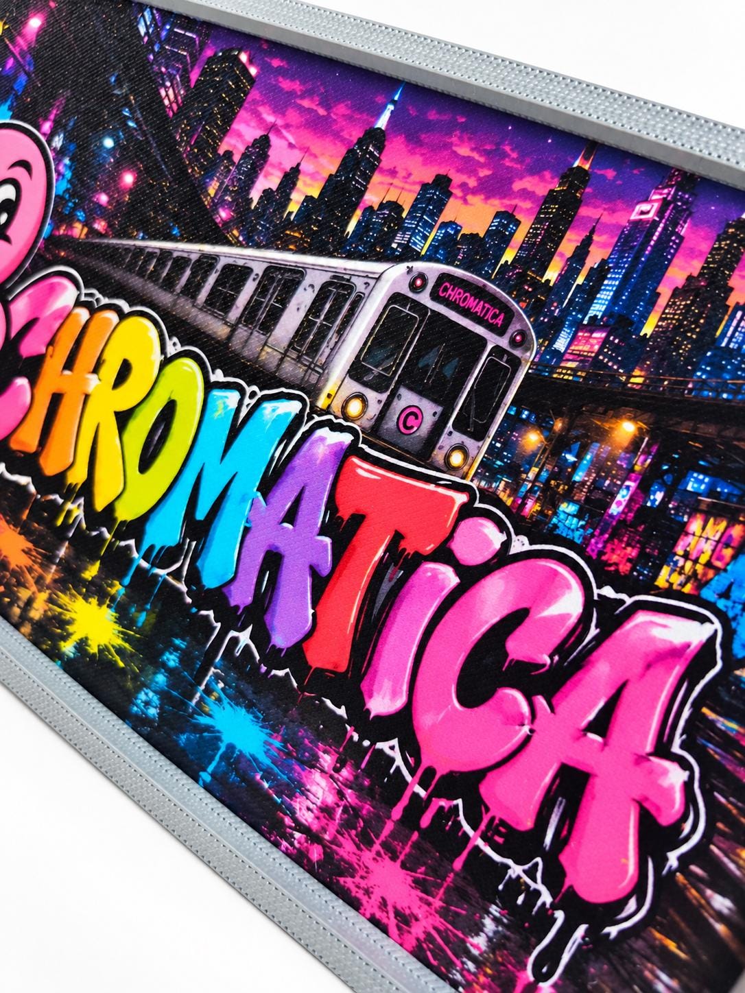 Custom UV Printed Mini Billboard, Personalized Graffiti Street Art Display, 3D Printed Kit