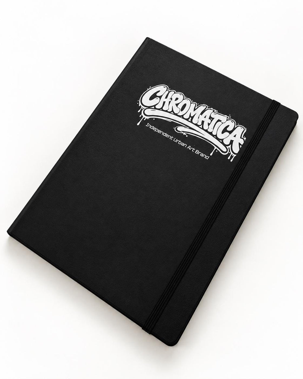 Graffiti Blackbook, 130gsm Sketchbook, Black Faux Leather Cover, Acid-Free FSC Paper