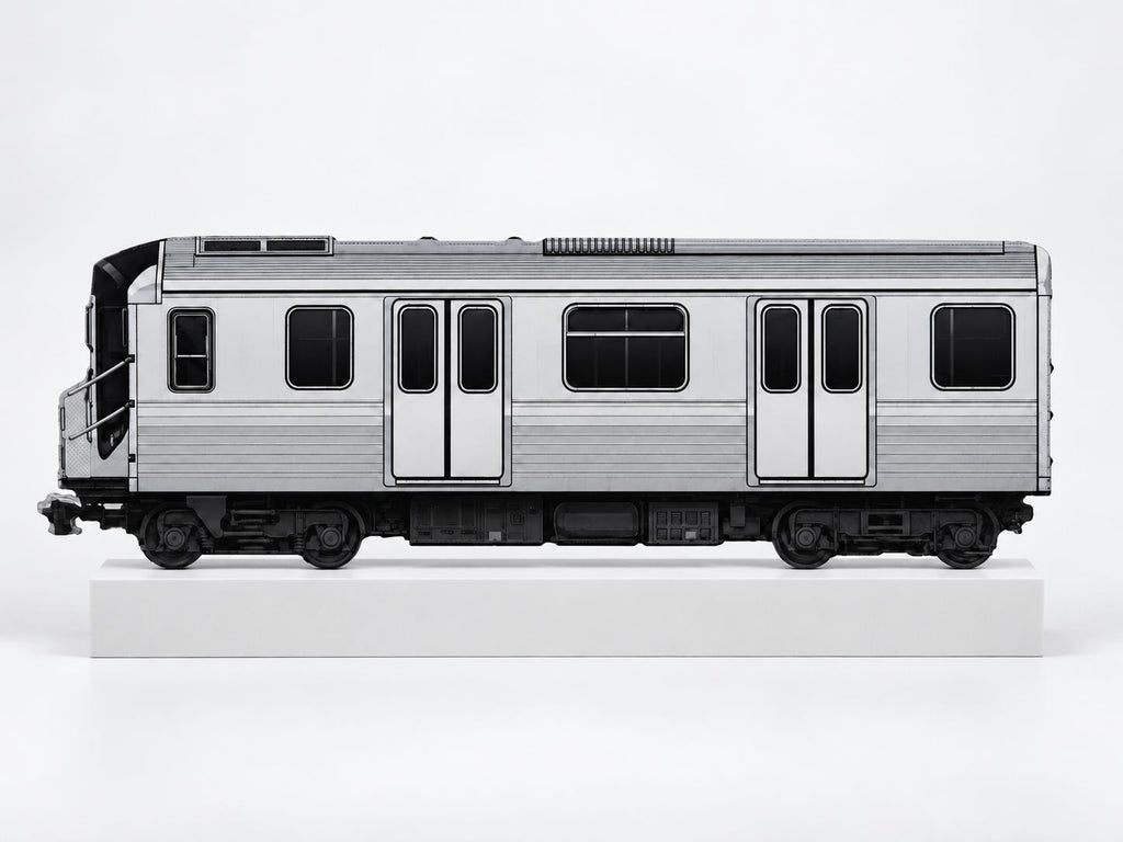 New York Graffiti Practice Train, 3D Printed Subway Art, Acrylic Marker Canvas, Street Art Collectible