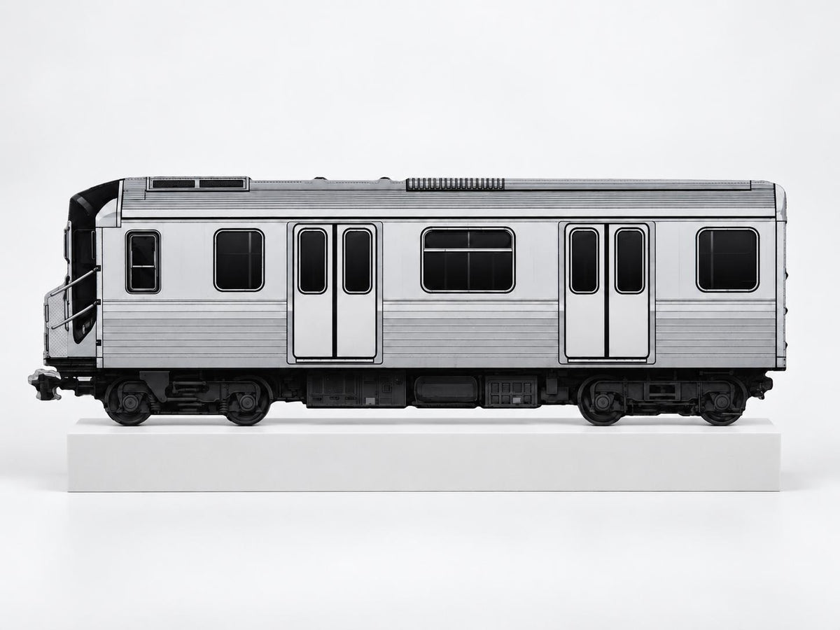 New York Graffiti Practice Train, 3D Printed Subway Art, Acrylic Marker Canvas, Street Art Collectible