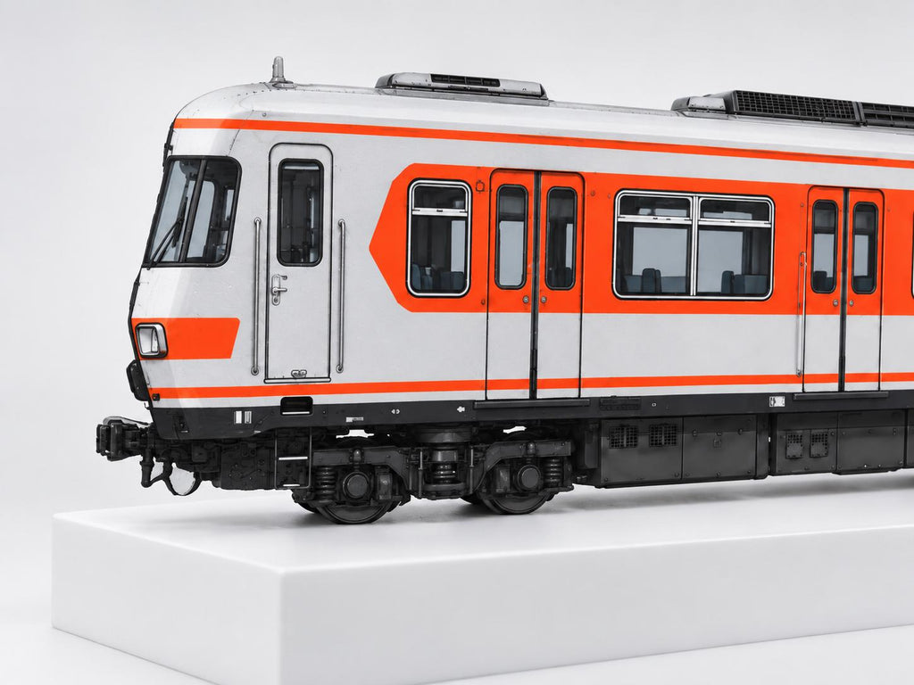 ET420 Plochi Graffiti Practice Train, 3D Printed S-Bahn Model, Acrylic Marker Canvas, Train Art Collectible