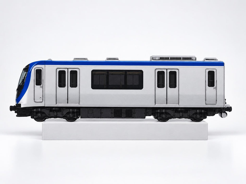 São Paulo Graffiti Practice Train, 3D Printed Rail Model, Acrylic Marker Canvas, Street Art Collectible