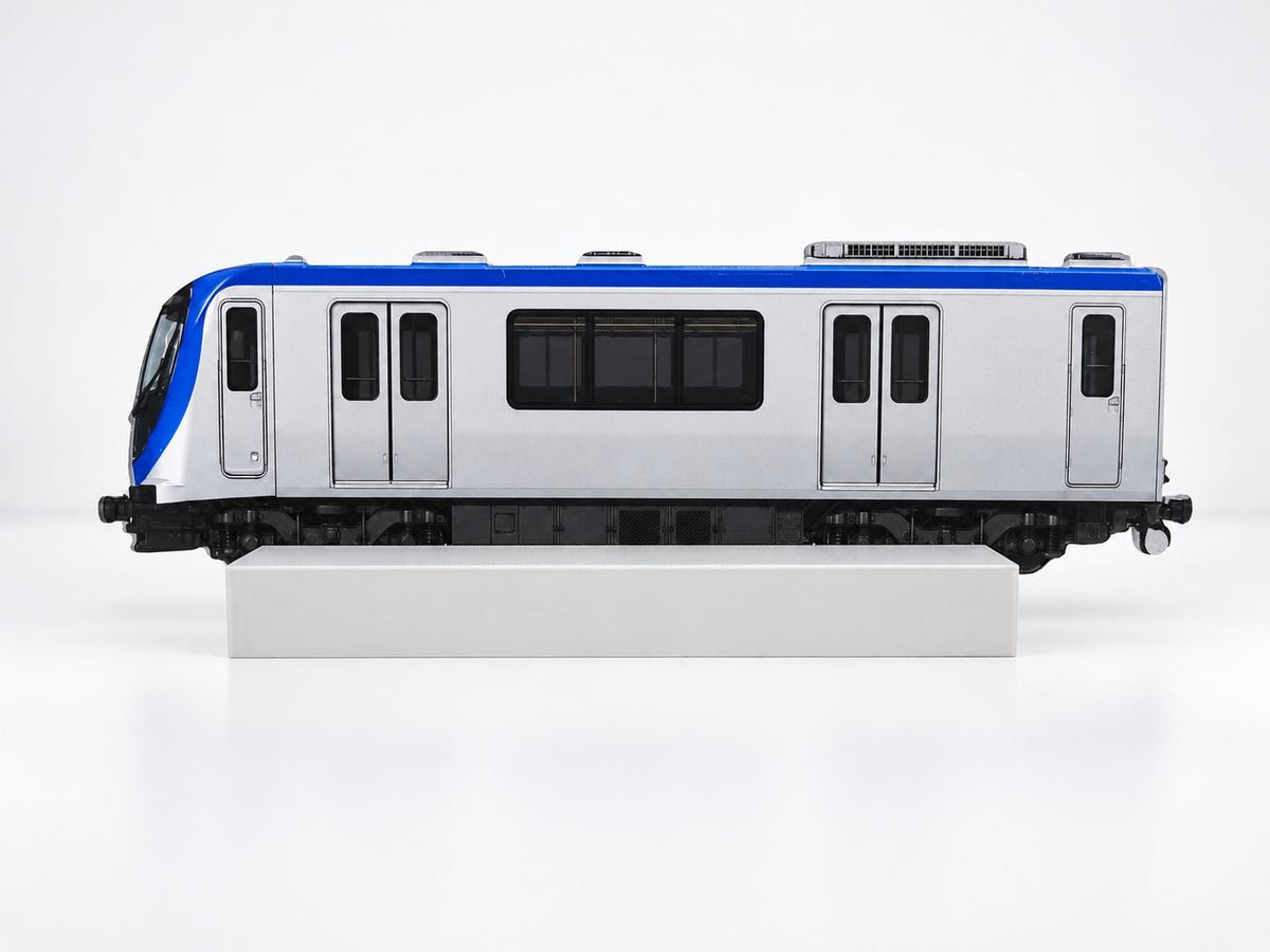 São Paulo Graffiti Practice Train, 3D Printed Rail Model, Acrylic Marker Canvas, Street Art Collectible
