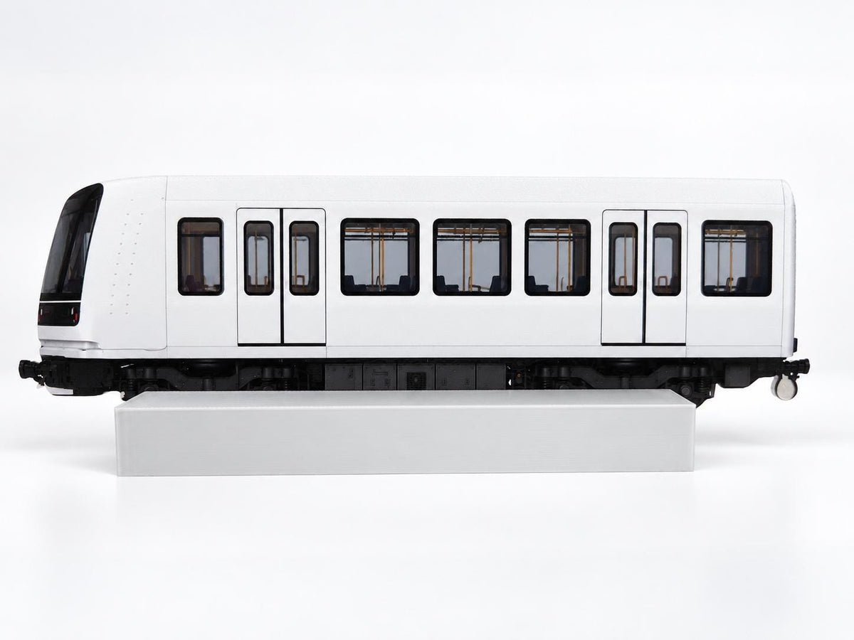Copenhagen Graffiti Practice Train, 3D Printed Metro Train Model, Acrylic Marker Canvas, Street Art Collectible