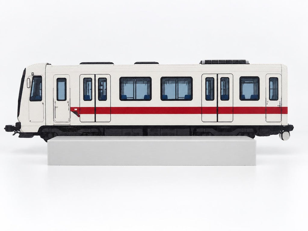 Rome Graffiti Practice Train, 3D Printed Metro Train Model, Acrylic Marker Canvas, Street Art Collectible