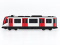 Barcelona Graffiti Practice Train, 3D Printed Urban Rail Model, Acrylic Marker Canvas, Street Art Collectible