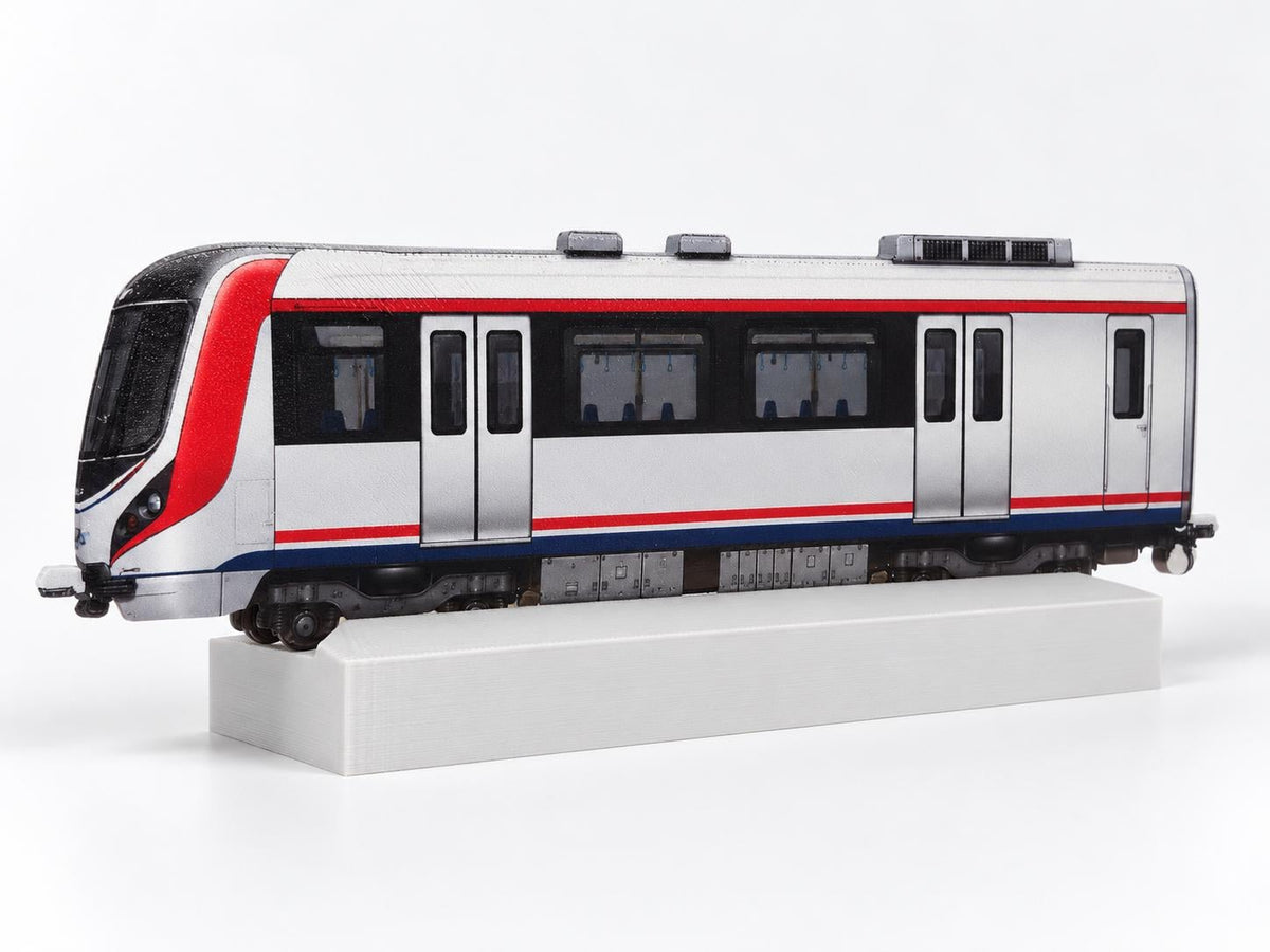 Istanbul Graffiti Practice Train, 3D Printed Urban Rail Model, Acrylic Marker Canvas, Street Art Collectible