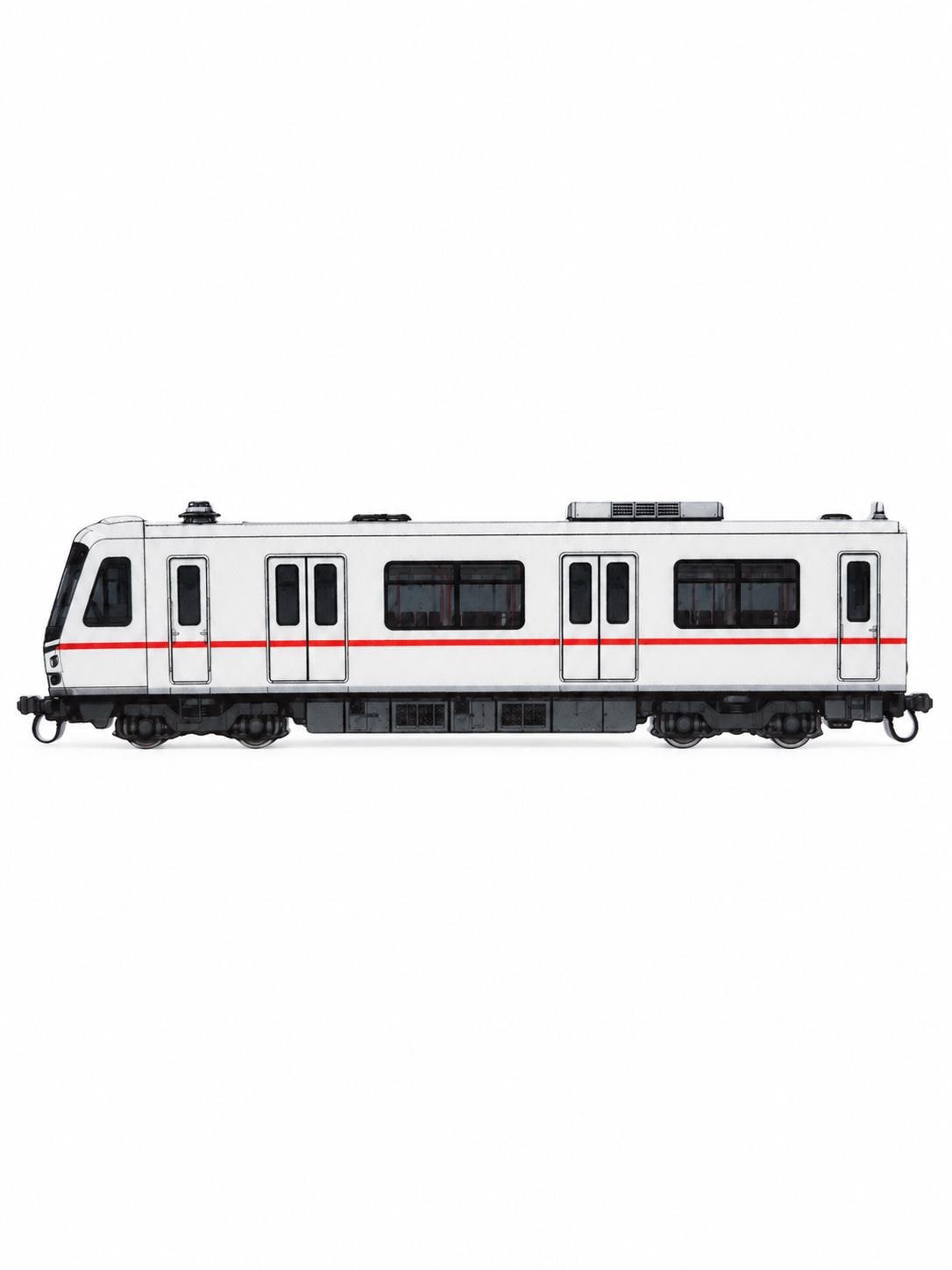 Vienna Graffiti Practice Train, 3D Printed Urban Rail Model, Acrylic Marker Canvas, Street Art Collectible