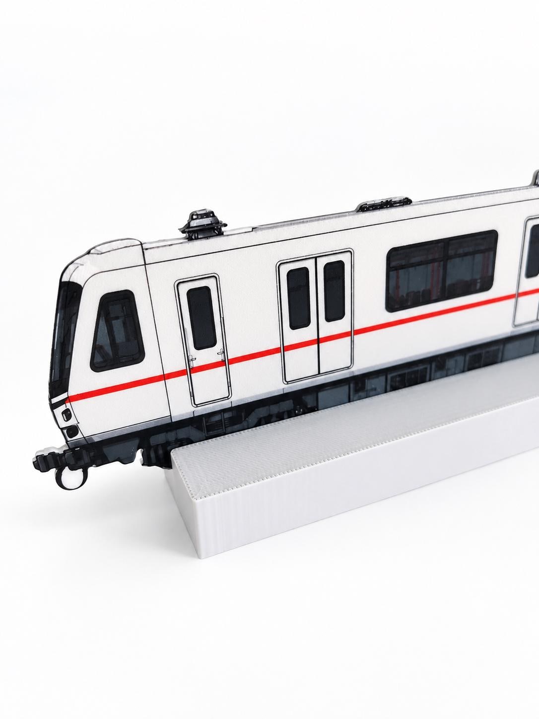 Vienna Graffiti Practice Train, 3D Printed Urban Rail Model, Acrylic Marker Canvas, Street Art Collectible