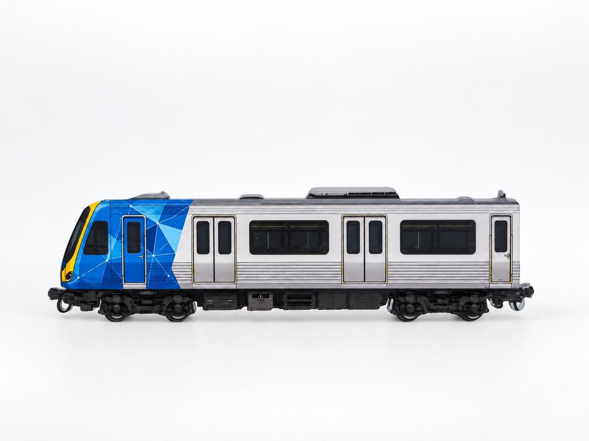 Melbourne Graffiti Practice Train, 3D Printed Urban Rail Model, Acrylic Marker Canvas, Street Art Collectible