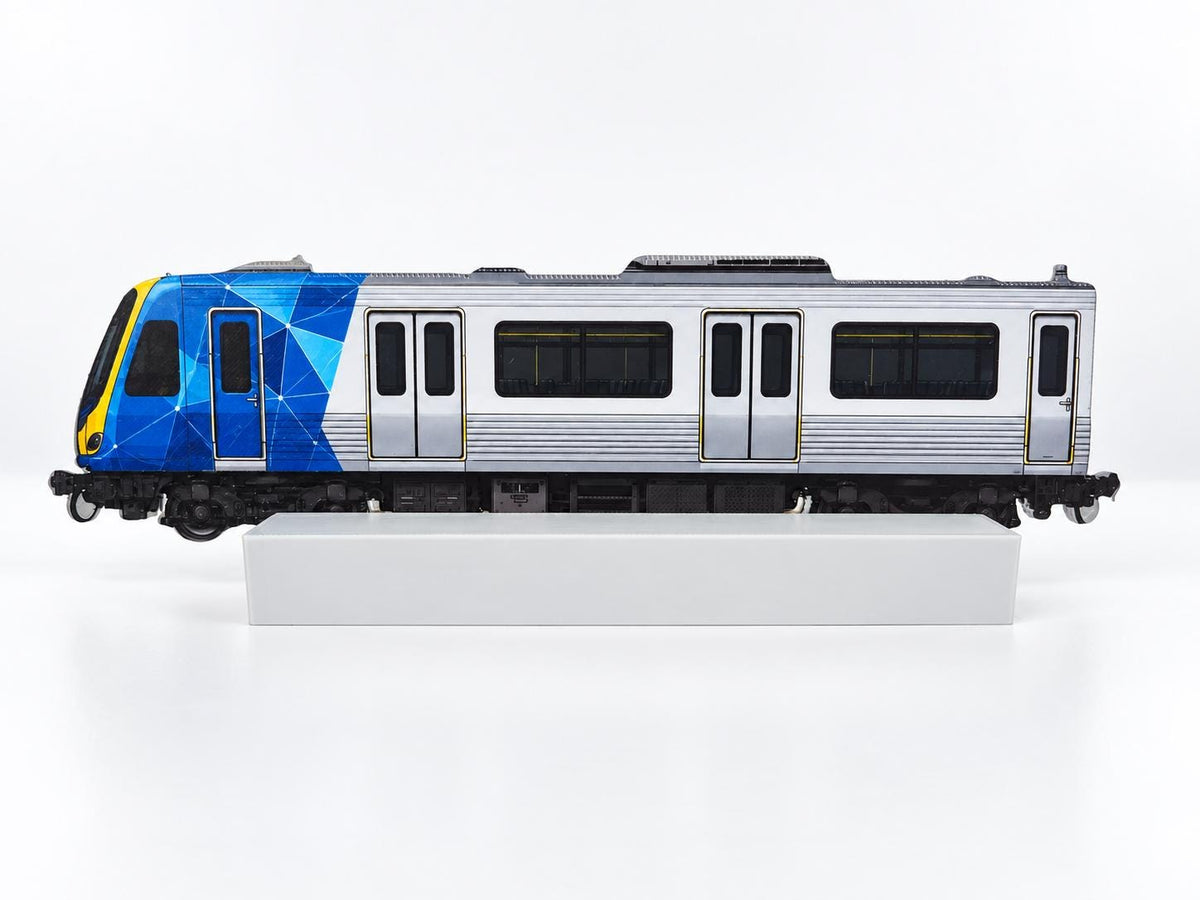 Melbourne Graffiti Practice Train, 3D Printed Urban Rail Model, Acrylic Marker Canvas, Street Art Collectible