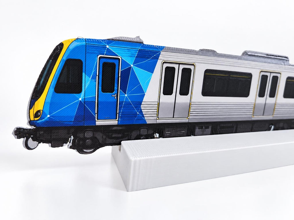 Melbourne Graffiti Practice Train, 3D Printed Urban Rail Model, Acrylic Marker Canvas, Street Art Collectible