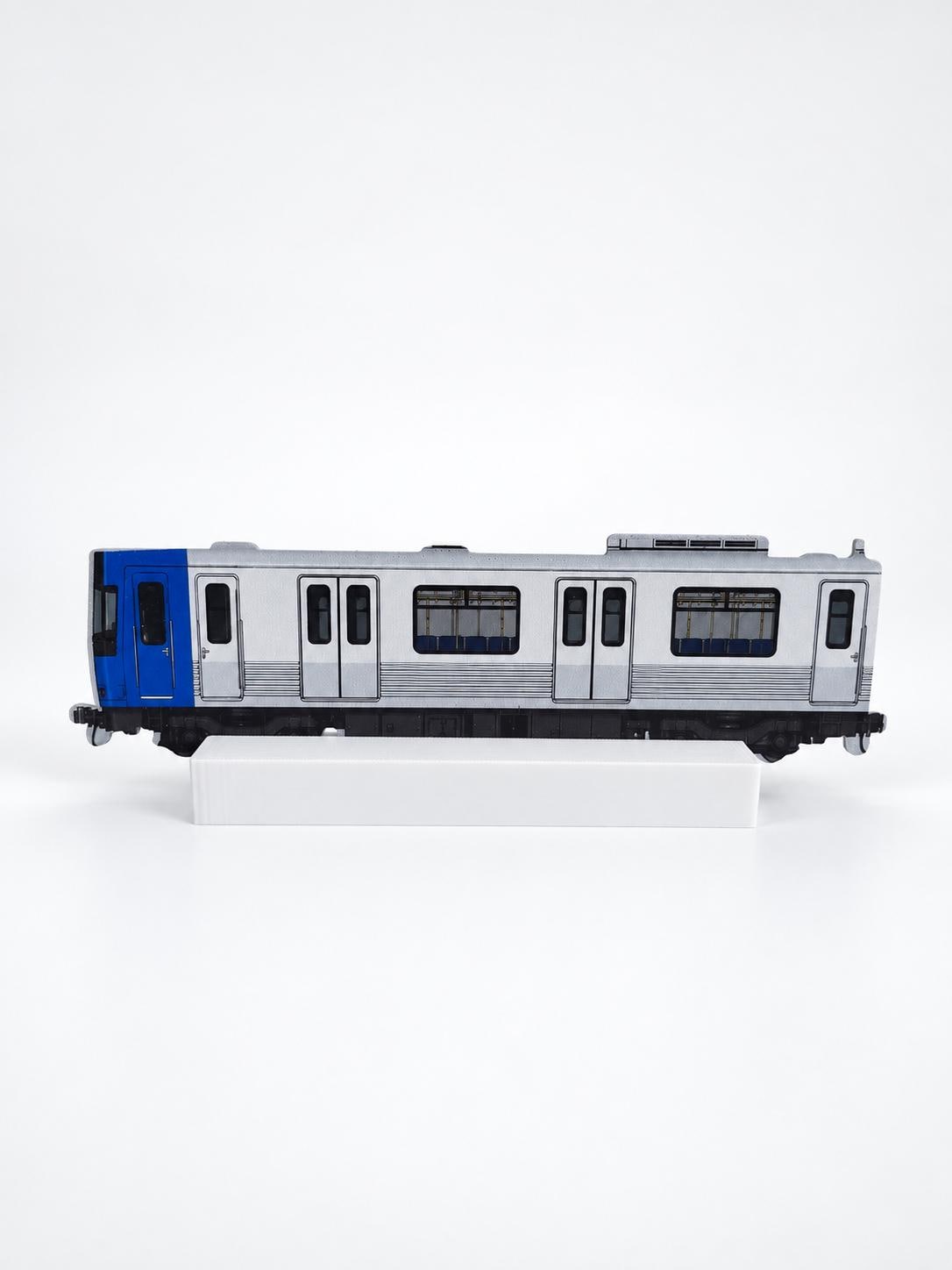 Rio de Janeiro Graffiti Practice Train, 3D Printed Urban Rail Model, Acrylic Marker Canvas, Street Art Collectible