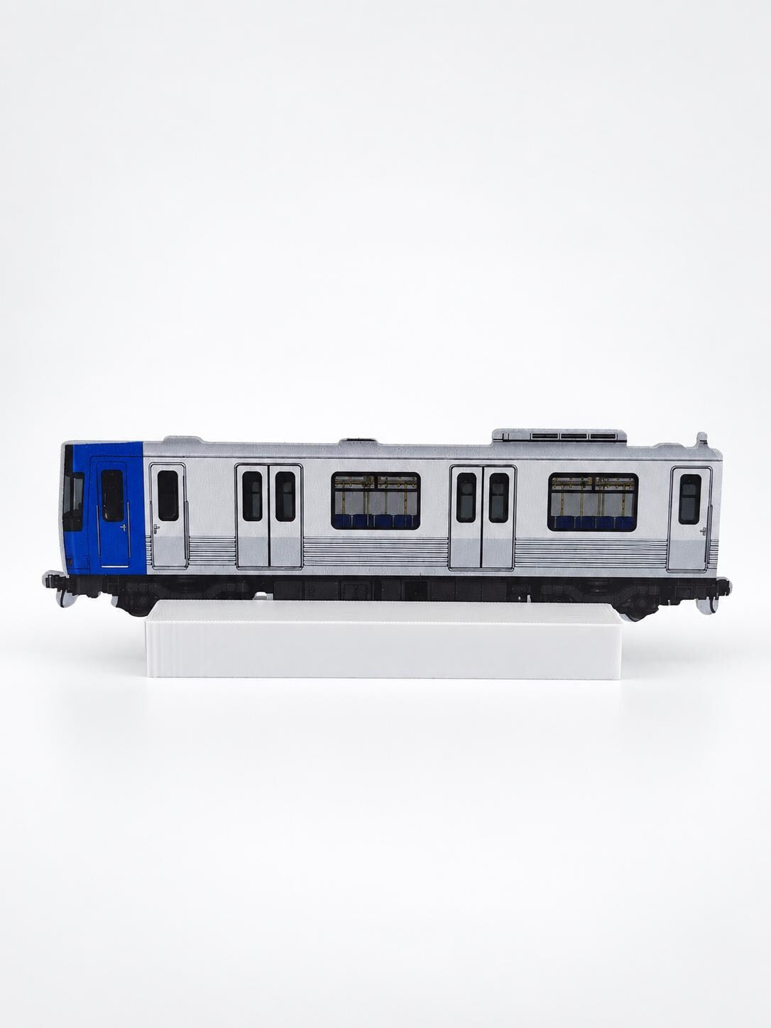 Rio de Janeiro Graffiti Practice Train, 3D Printed Urban Rail Model, Acrylic Marker Canvas, Street Art Collectible