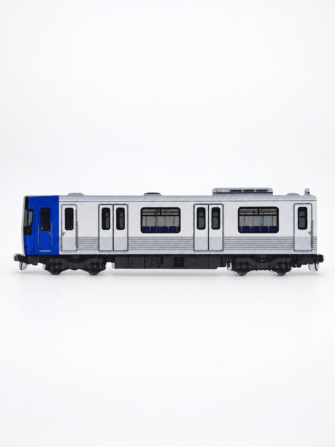 Rio de Janeiro Graffiti Practice Train, 3D Printed Urban Rail Model, Acrylic Marker Canvas, Street Art Collectible