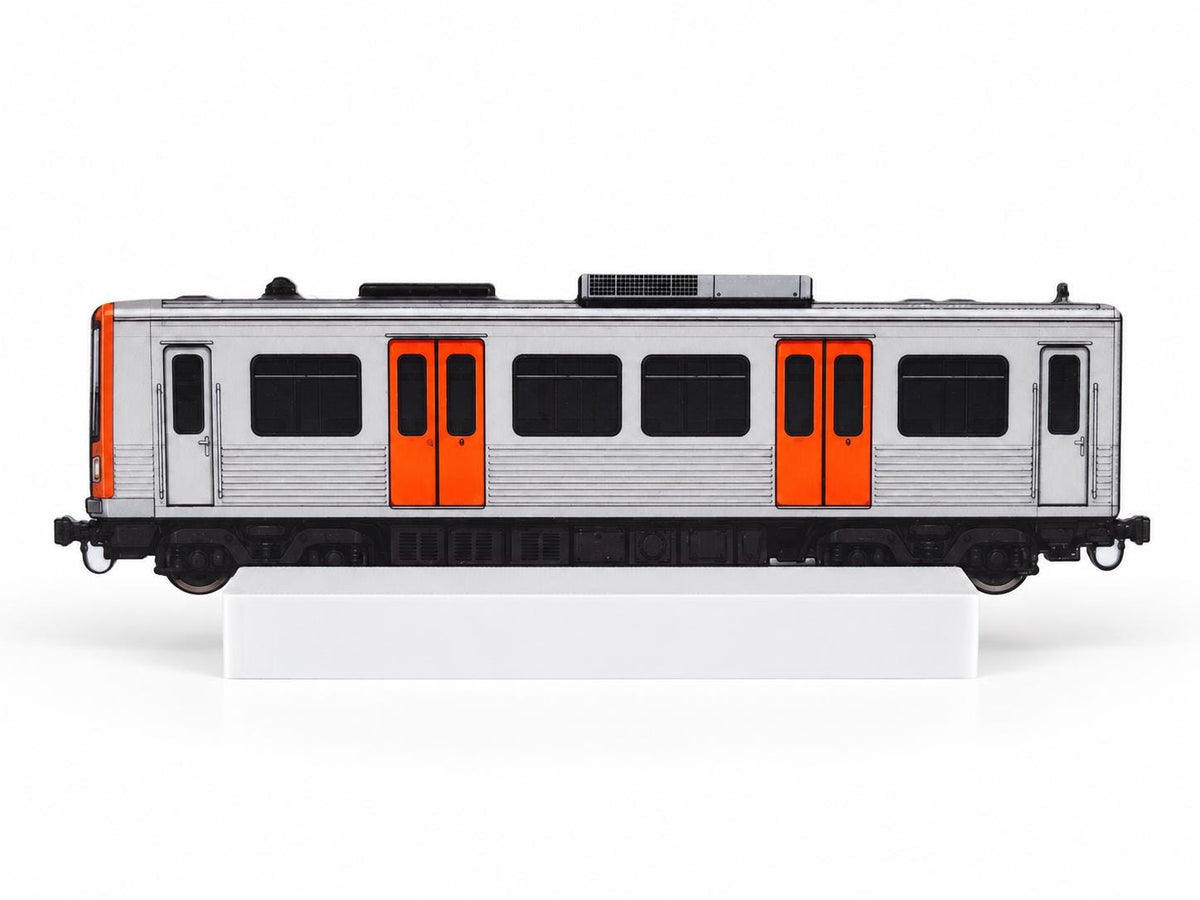 Athens Graffiti Practice Train, 3D Printed Metro Train Model, Acrylic Marker Canvas, Street Art Collectible