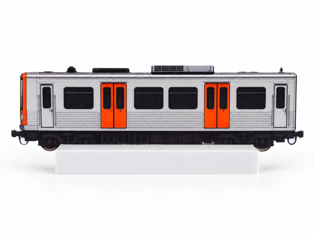 Athens Graffiti Practice Train, 3D Printed Metro Train Model, Acrylic Marker Canvas, Street Art Collectible