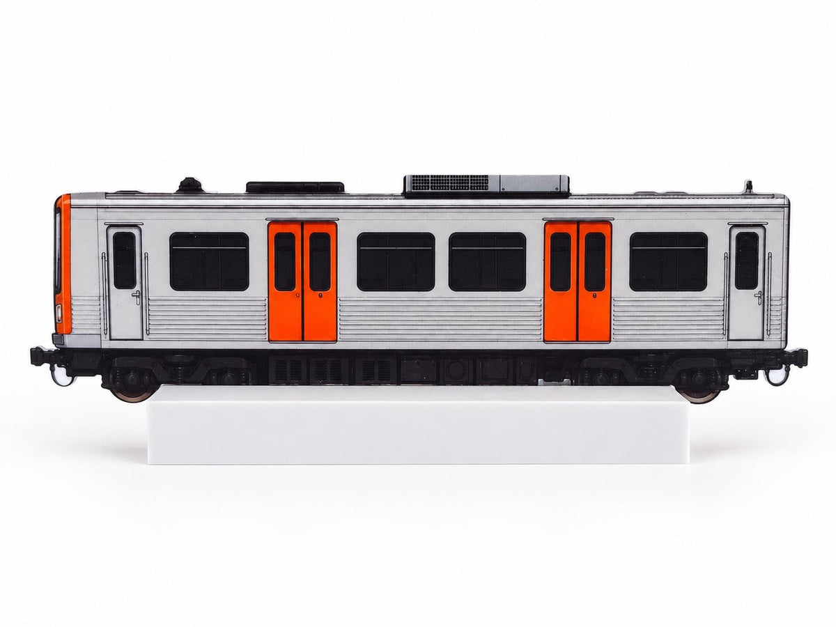 Athens Graffiti Practice Train, 3D Printed Metro Train Model, Acrylic Marker Canvas, Street Art Collectible