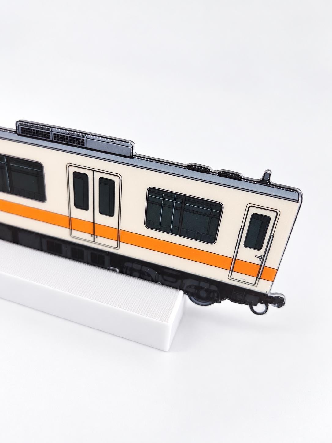 Tokyo Graffiti Practice Train, 3D Printed Urban Rail Model, Acrylic Marker Canvas, Street Art Collectible