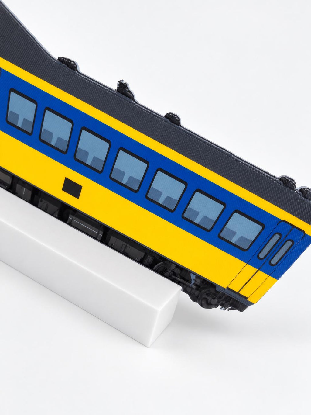Dutch Intercity Graffiti Practice Train, 3D Printed Netherlands Train, Paintable with Acrylic Markers, Rail Art Collectible, 20x10 cm