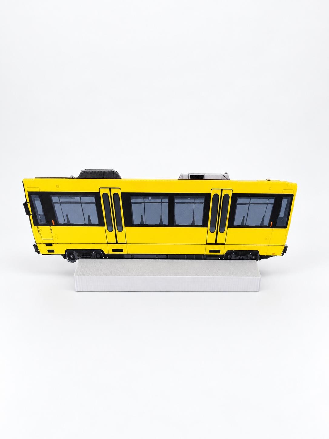 Stuttgart Karlsruhe Graffiti Practice Train, 3D Printed German Urban Rail, Paintable with Acrylic Markers, Rail Art, 20x10 cm