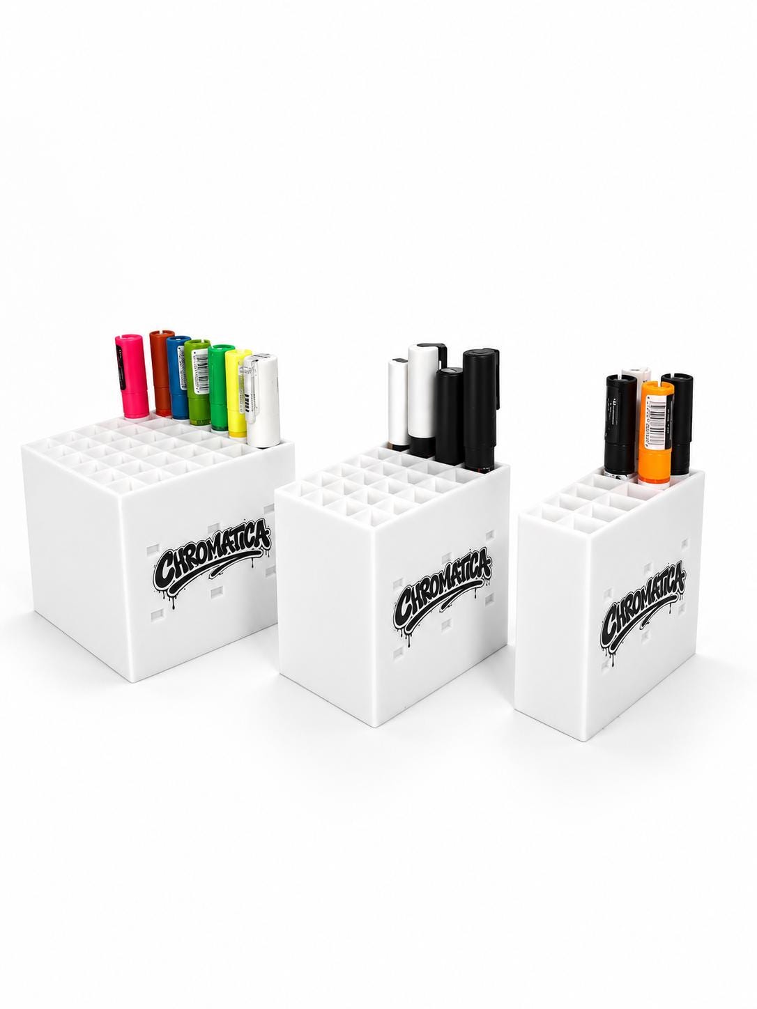 White Marker Organizer 17mm – Modular 12/24/36 Slots
