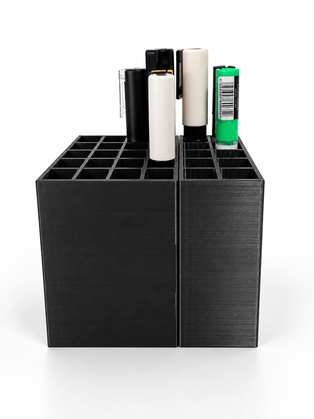 Black Marker Organizer – Modular Graffiti & Paint Marker Rack, 12/24/36 Slots