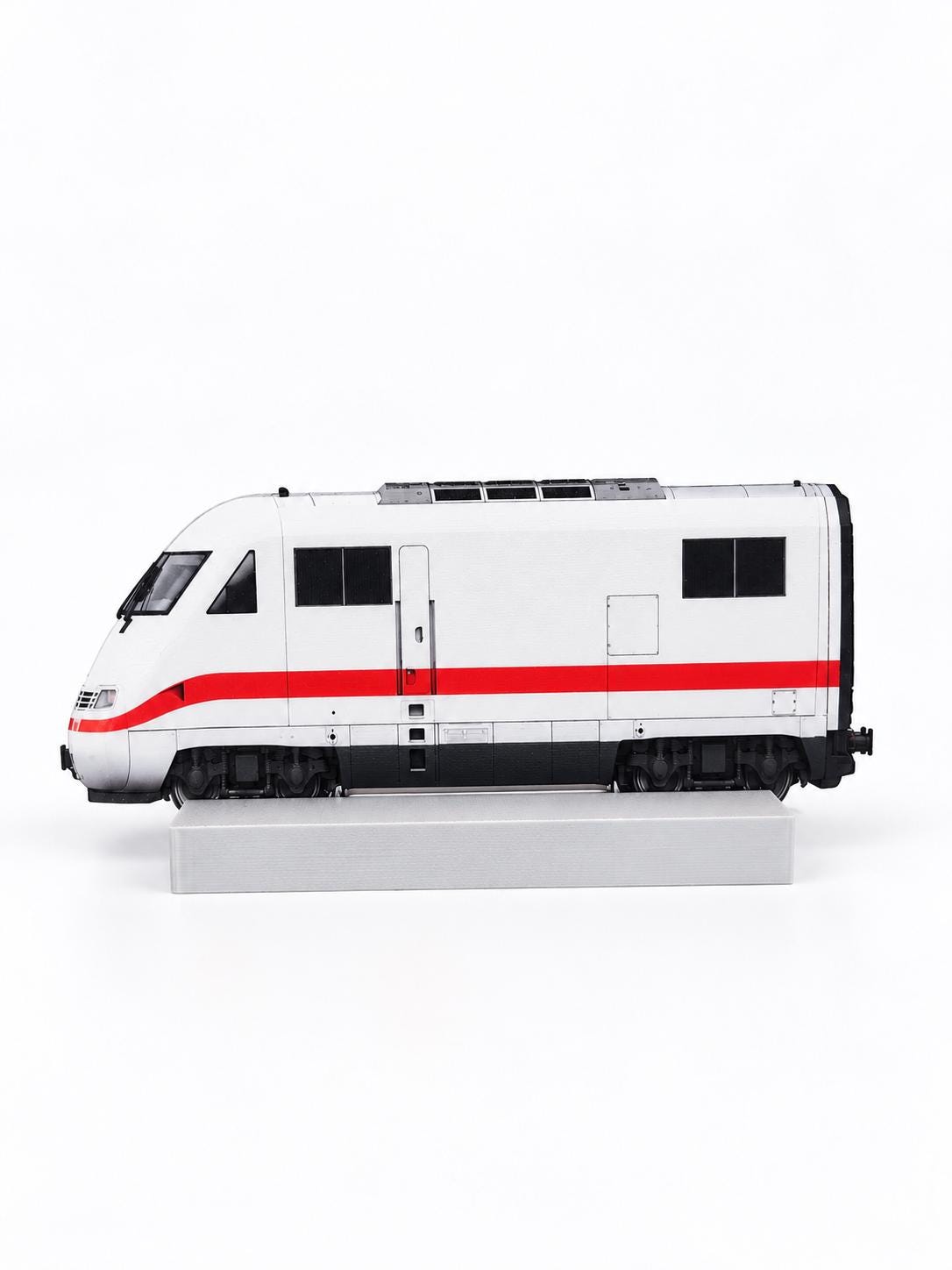 German High Speed Graffiti Practice Train, 3D Printed Rail Model, Paintable with Acrylic Markers, Rail Art Collectible, 20x10 cm