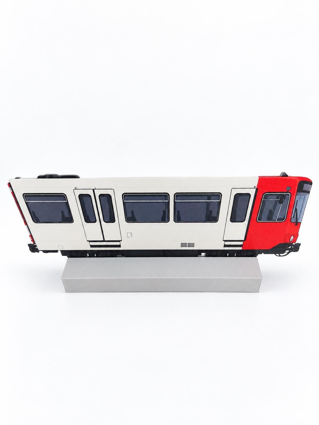 Cologne Urban Rail Graffiti Practice Train, 3D Printed German Tram, Paintable with Acrylic Markers, Rail Art, 20x10 cm