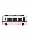 German Modern Intercity Graffiti Practice Coach, 3D Printed Passenger Coach, Paintable with Acrylic Markers, Rail Art, 20x10 cm