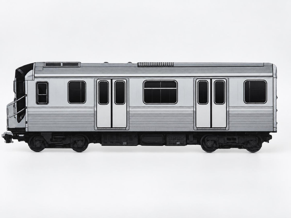 New York Graffiti Practice Train, 3D Printed Subway Art, Acrylic Marker Canvas, Street Art Collectible