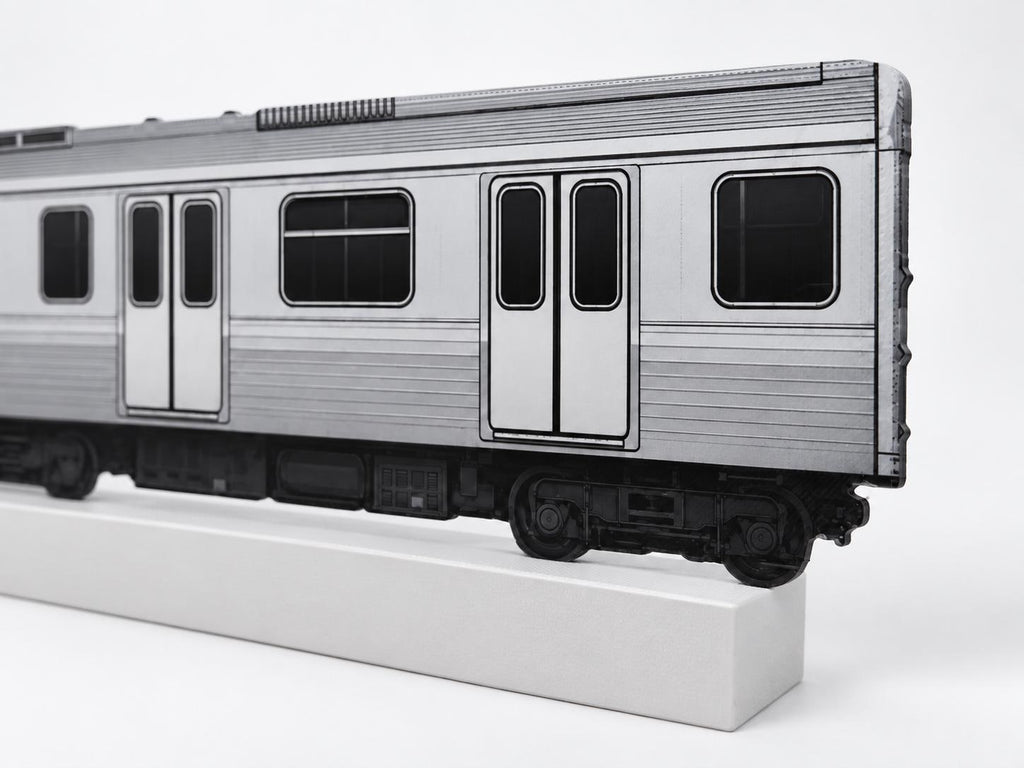 New York Graffiti Practice Train, 3D Printed Subway Art, Acrylic Marker Canvas, Street Art Collectible