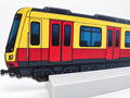 Berlin Graffiti Practice Train, 3D Printed Urban Rail Model, Acrylic Marker Canvas, Street Art Collectible